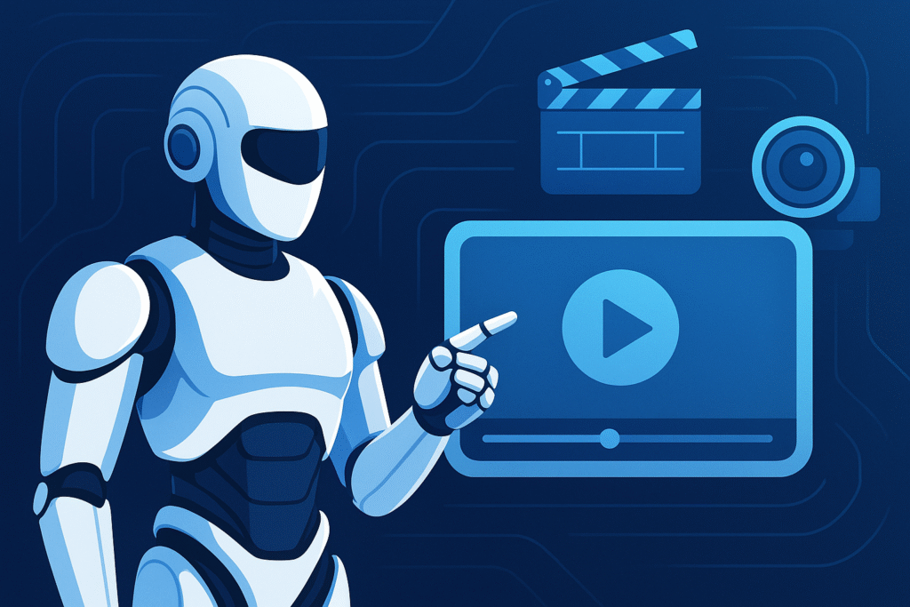 صانع محتوى عربي ينشئ فيديوهات قصيرة باستخدام أدوات الذكاء الاصطناعي في 2025