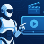 صانع محتوى عربي ينشئ فيديوهات قصيرة باستخدام أدوات الذكاء الاصطناعي في 2025