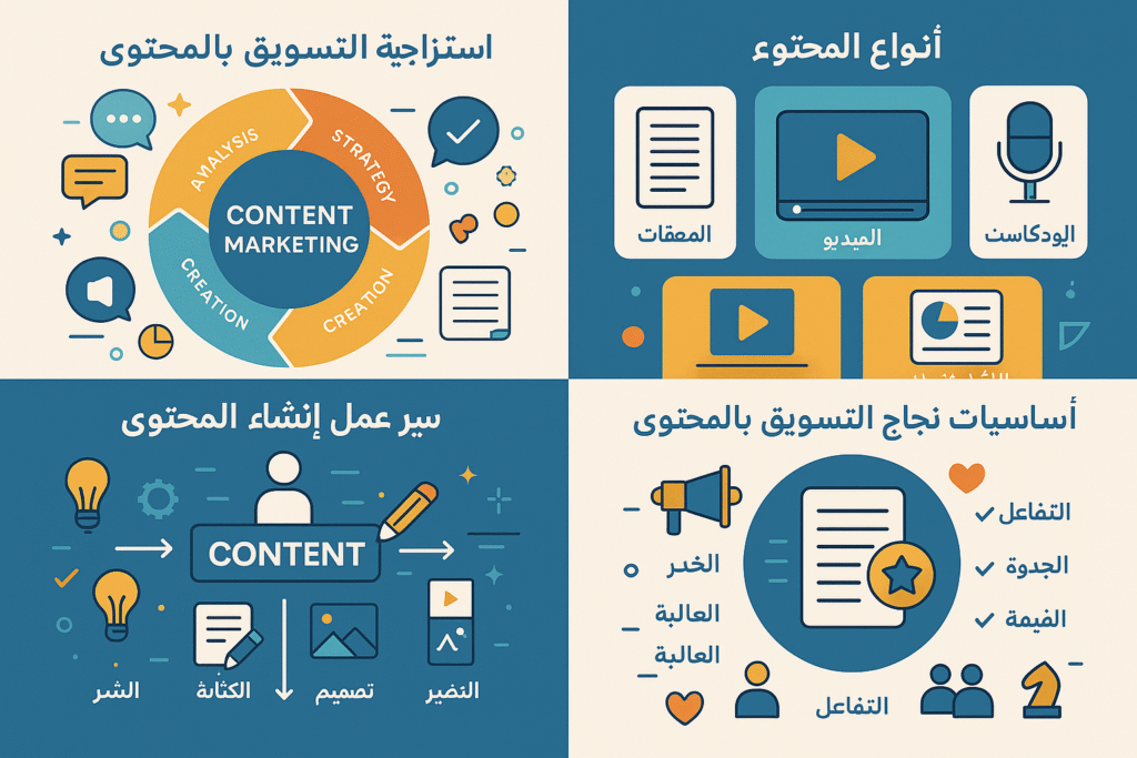 التسويق بالمحتوى: دليل شامل لبناء استراتيجية ناجحة تجذب العملاء وتزيد المبيعات