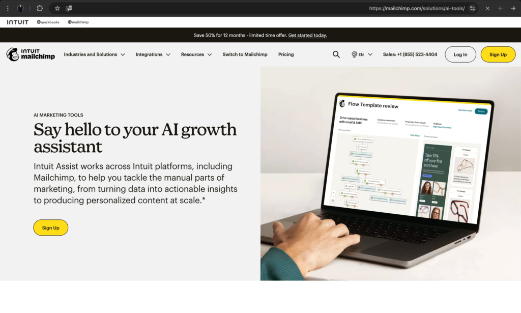 أتمتة البريد الإلكتروني بذكاء اصطناعي في Mailchimp 2026